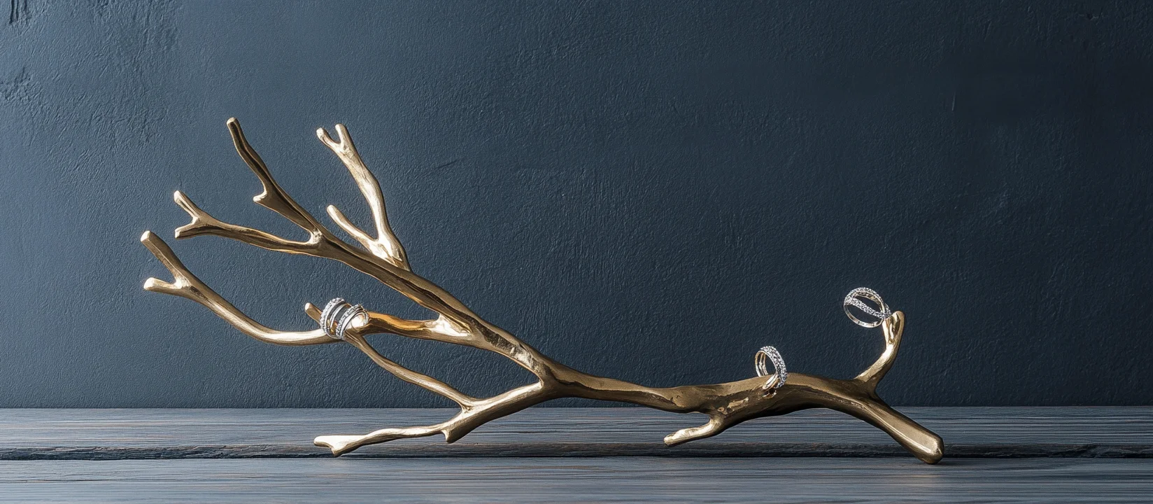 This elegant jewelry ring holder is a beautiful way to display your rings.